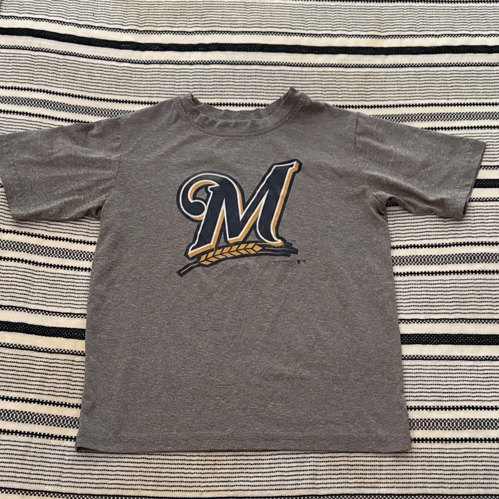 Gray Kids Shirt with Logo